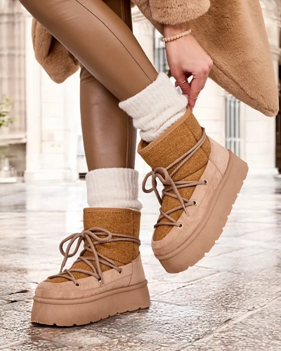 Royalfashion Жіночі снігоступи Filori на шнурівці