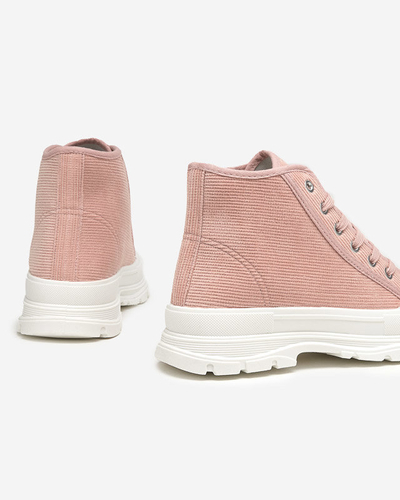 Rosa gerippte Damen-Sneaker Somali - Footwear