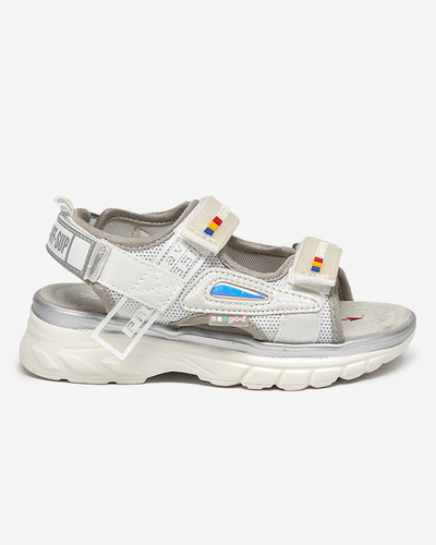 Mädchensandalen in Weiß und Grau Umaf - Footwear