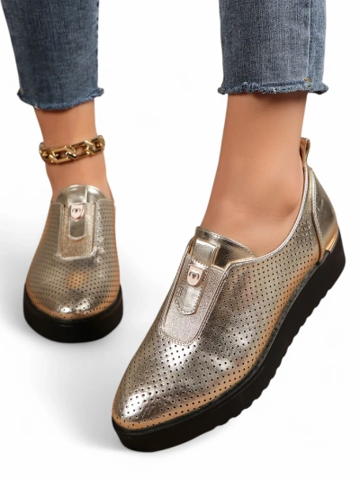 Royalfashion Damen Slip-On Belüftete Schuhe Goffies