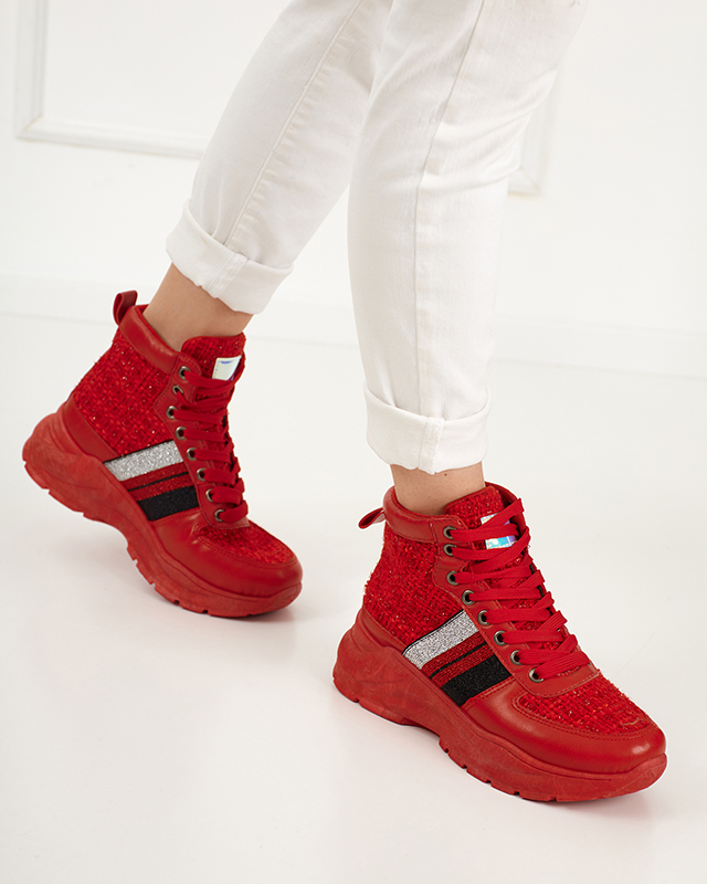 Hasmali rote Sportturnschuhe für Damen - Schuhe