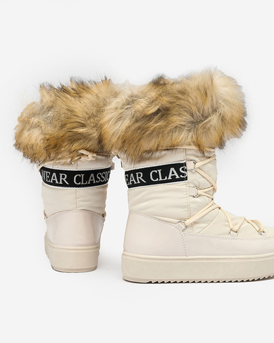 Royalfashion Schlupfstiefel a'la Schneestiefel für Damen GMILLO