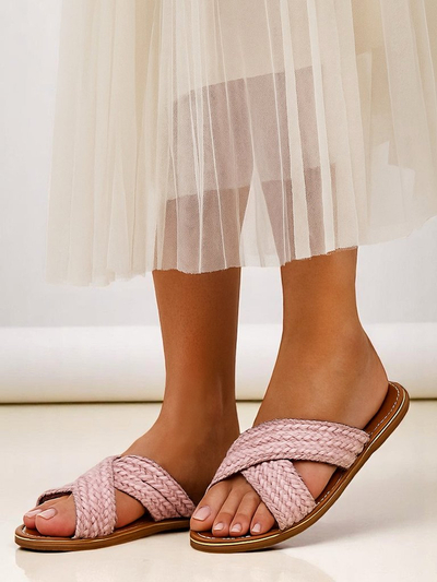 Royalfashion Damen Sandalen mit geflochtenen Riemen Bornes
