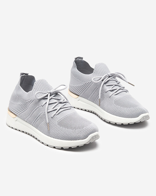 OUTLET Жіноче плетене сіре взуття Ferroni - Взуття