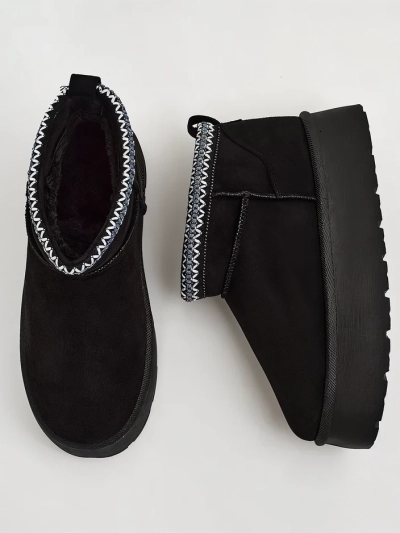 Royalfashion Damen Kurzstiefel a'la Schneestiefel Xoalla