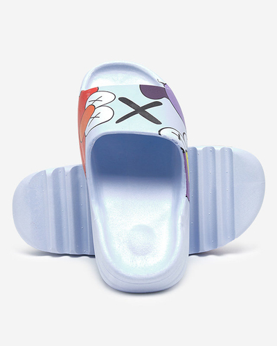 OUTLET Blaue Damen-Flip-Flops Elmino - Schuhe