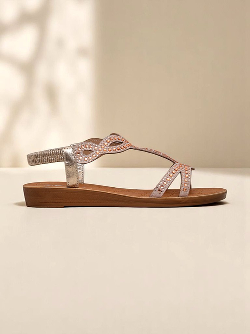 Royalfashion Жіночі сандалі з декоративними ремінцями Lola Grace