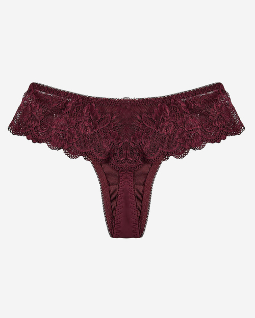 Трусики-бріфи з мережива Royalfashion Maroon