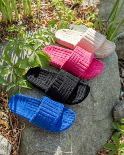 Royalfashion Cobalt gemusterte Flip-Flops für Damen Ewada