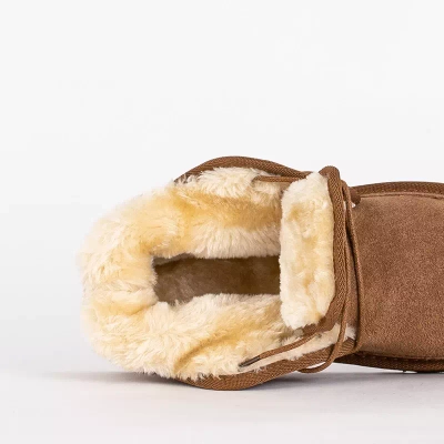 OUTLET Дитячі коричневі короткі черевики на шнурівці Tibilis- Shoes