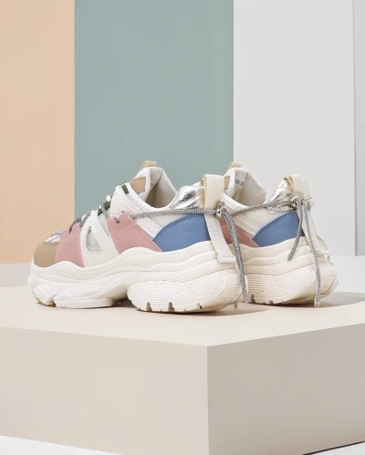 Royalfashion Damen Sneakers auf einer dickeren Sohle Reterri