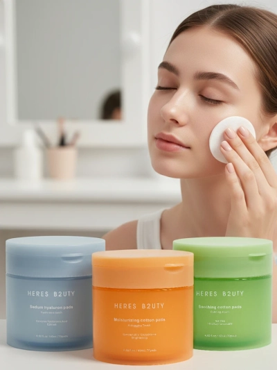 Baumwoll-Kosmetikpads - feuchtigkeitsspendend, beruhigend