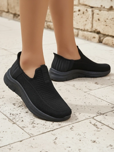 Royalfashion Damen Slip-On Stoff Sportschuhe Secat