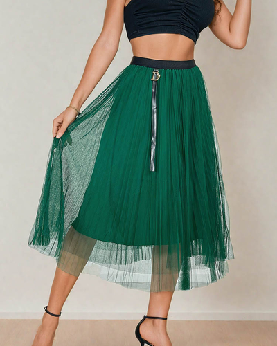Royalfashion Doppellagiger Midirock für Damen