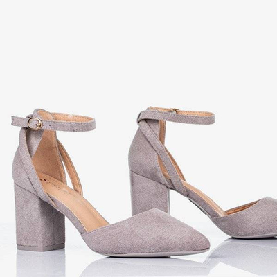 Graue Pumps auf einem höheren Pfosten Party Time - Footwear 1