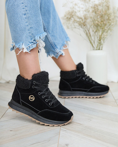 Royalfashion Damen isolierte Sportschuhe in schwarz Cerrto