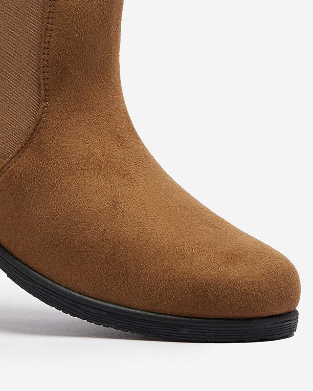 OUTLET Camel Damenstiefel a'la sztyblettes aus Öko-Wildleder Ludoppio- Footwear