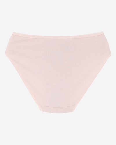 Бежеві жіночі трусики з мереживом