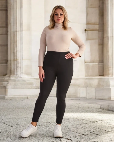 Royalfashion Isolierte Damen-Treggings-Hose PLUS SIZE