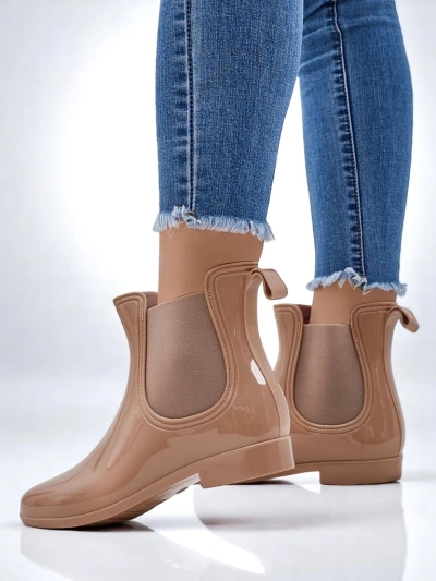 Royalfashion Damen lackierte Gummistiefel Seris