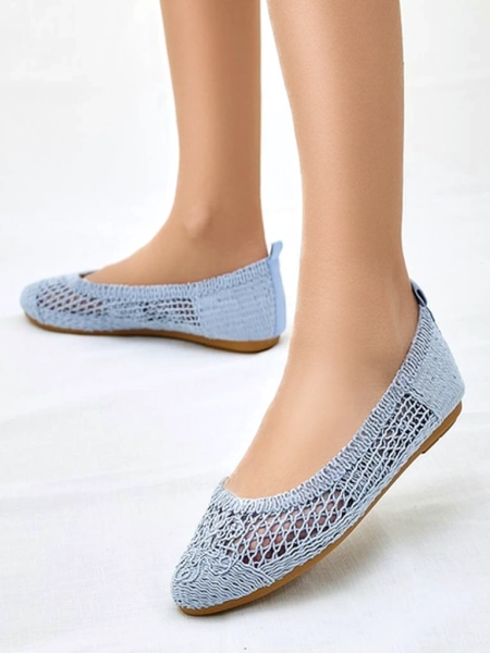 Royalfashion Damen perforierte Ballerinas Annete