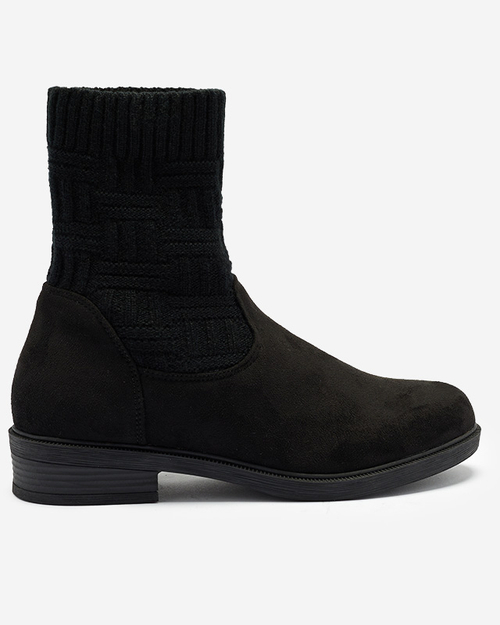 Чорні жіночі черевики з еластичною халявою Asencion