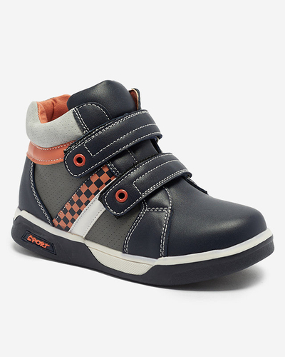 Marineblaue hohe Kindersportschuhe Bercam - Footwear