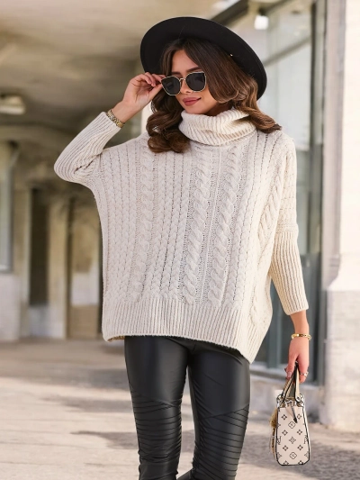Royalfashion Damen-Rollkragenpullover