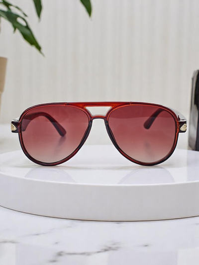 Royalfashion Sonnenbrille mit dekorativen Bügeln Shadow Aviator