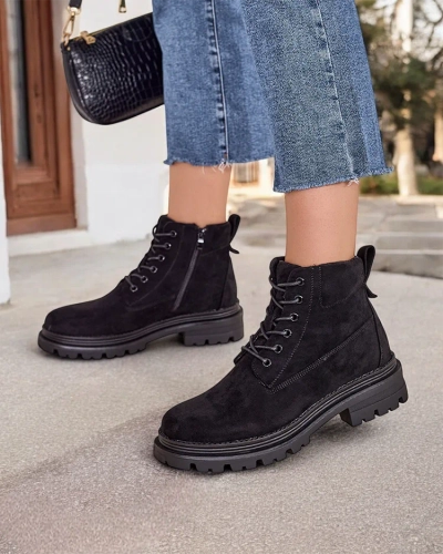 Royalfashion Damen Trapper Stiefel Savbery