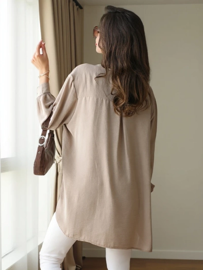 Royalfashion Langes Damen Oversize-Shirt