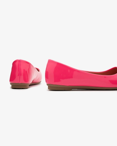 Neonrosa lackierte Damen-Ballerinas Fama - Footwear