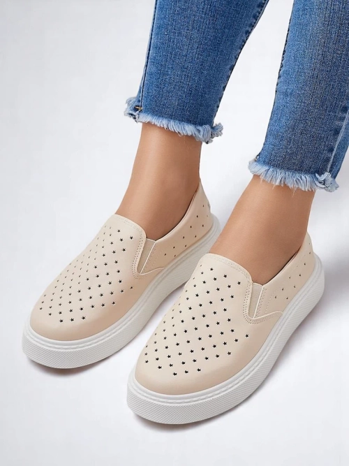 Royalfashion Dámské perforované sportovní šněrovací boty Vaned