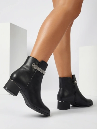 Damen Stiefeletten mit Zirkonia Qurette