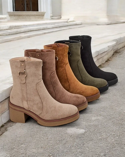 Royalfashion Damen Stiefeletten auf einem Pfosten Boron