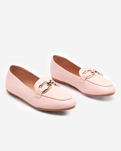 Rosafarbene Kesine-Loafer aus Kunstleder für Damen - Schuhe
