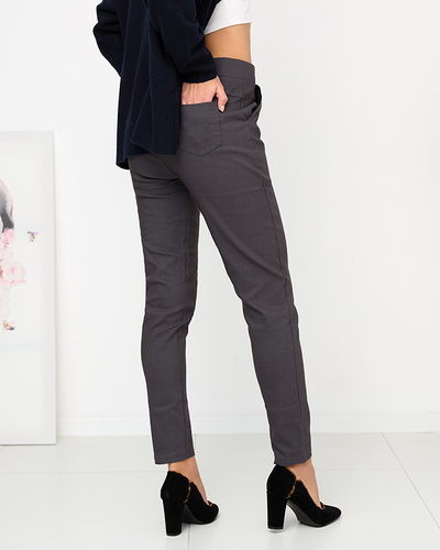 Dunkelgraue isolierte Damen-Treggings - Kleidung