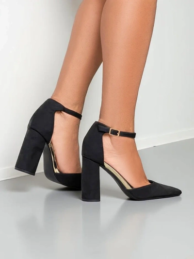 Royalfashion Damen-Eco-Suede-High Heels Calde