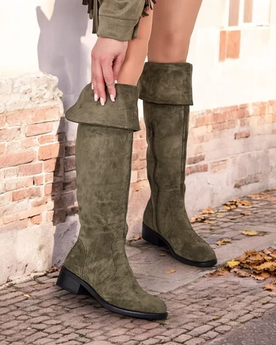 Royalfashion Damenstiefel Elayna aus Öko-Wildleder