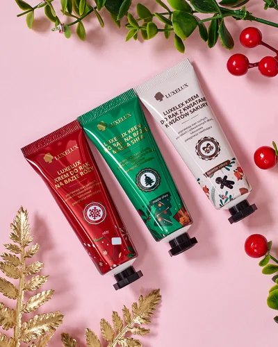 Luxelux Weihnachts-Set mit Handcremes aus der Botanischen Essenz-Serie 25g