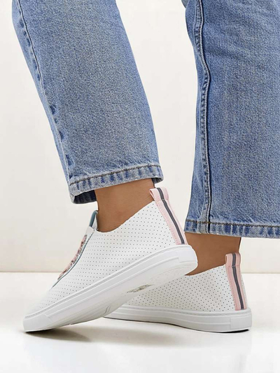 Royalfashion Damen-Öko-Leder-Sneaker PureWalk