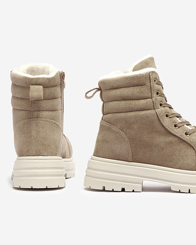 Isolierte Trapper-Stiefel für Damen in brauner Farbe Tivica - Footwear