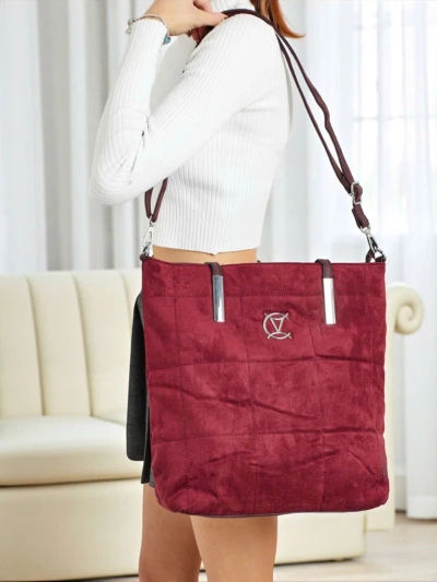 Damen Shopper Handtasche Caryenne aus Öko-Wildleder