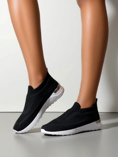 Royalfashion Damen Slipper Stoff Sport Schuhe Terrifa
