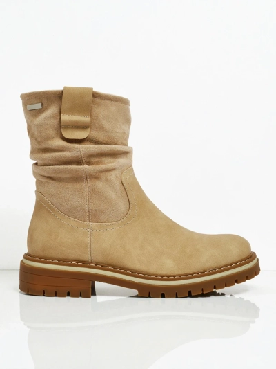 Höhere Damenstiefeletten aus Öko-Wildleder Liora