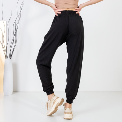 Schwarze Haremshose für Damen - Kleidung