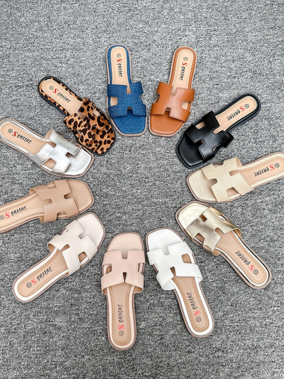Royalfashion Damen flache Sandalen Eval