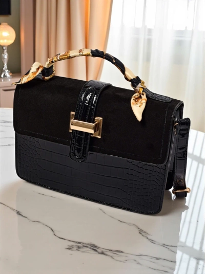 Lackierte kleine Damenhandtasche aus Öko-Leder Velar Nook