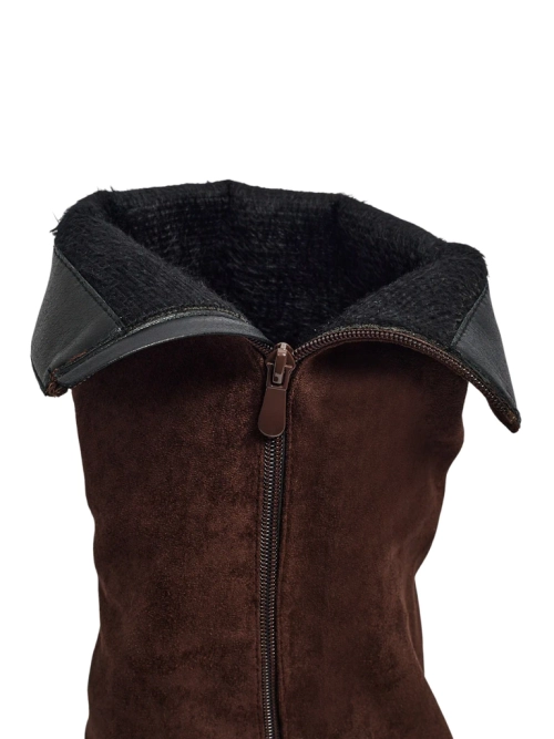 Жіночі чоботи еко замшеві з халявою Ismara