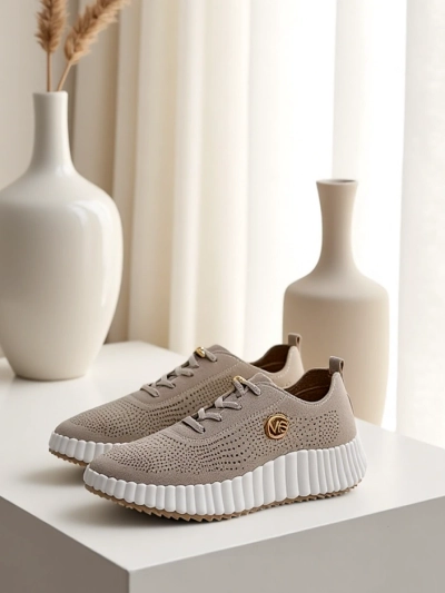 Royalfashion Damen sportliche Schnürsneaker Tobin